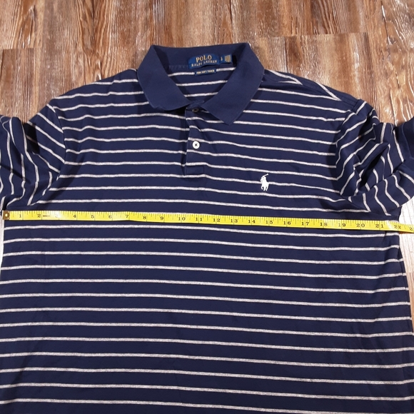 Polo Ralph Lauren Striped Pima Soft Touch Preppy Polo Shirt Size Large - Picture 5 of 7